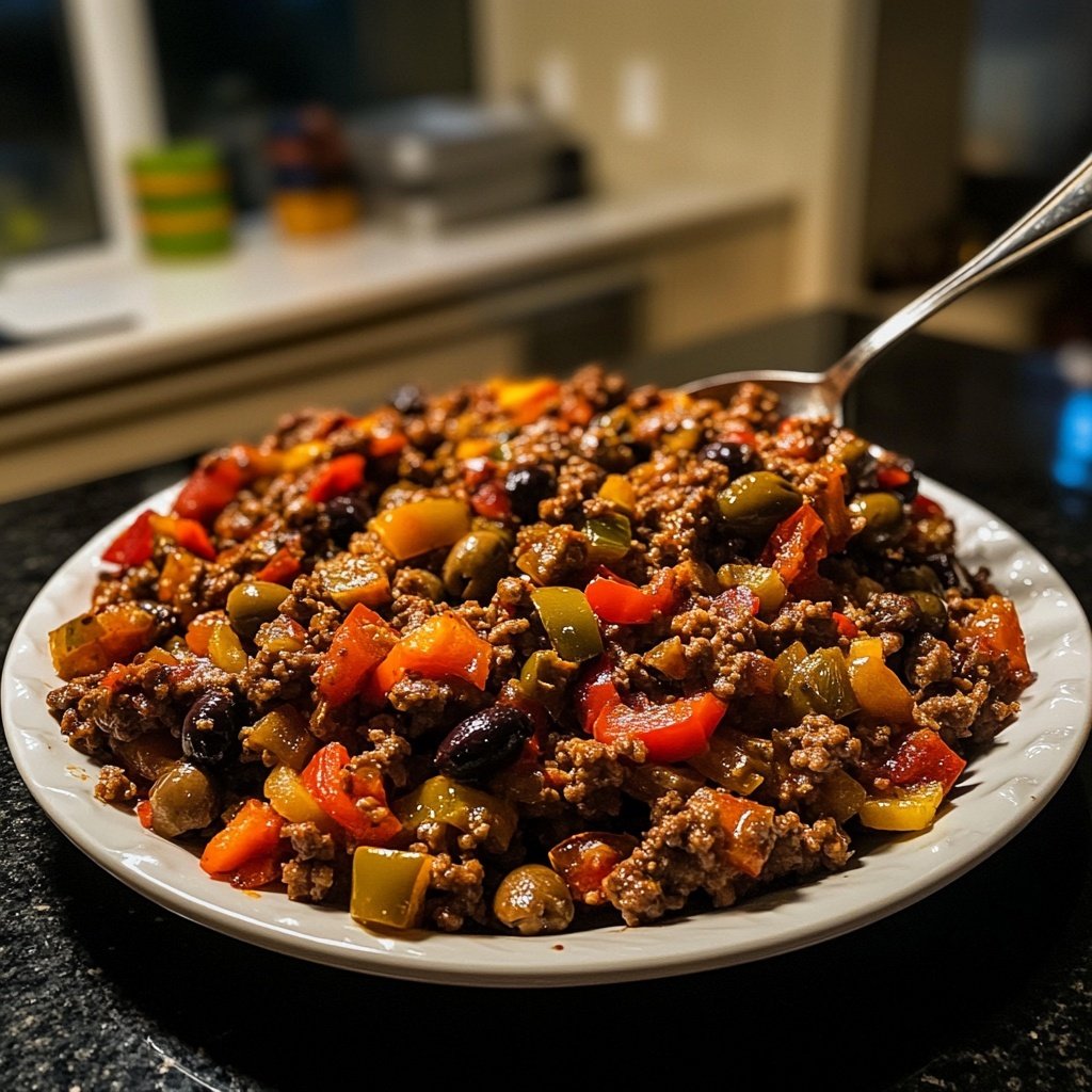 Hackfleisch Pfanne mediterran