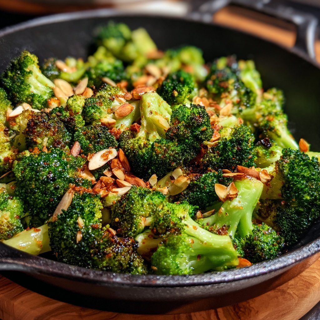 Brokkoli Mandel Pfanne