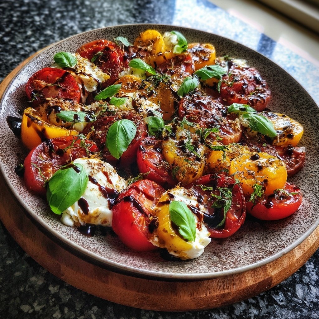 Tomaten Mozzarella Salat Zum Grillen Mit Basilikum
