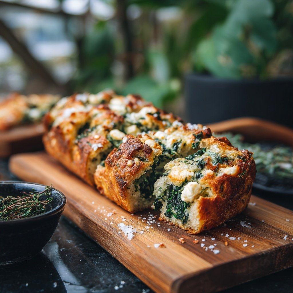 Zupfbrot Mit Spinat Und Feta