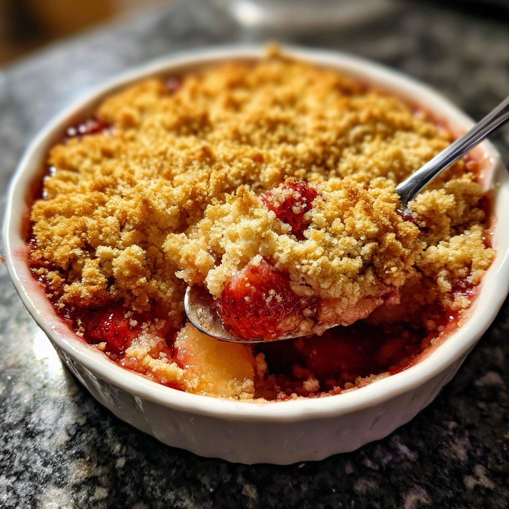 Erdbeer Crumble Aus Dem Ofen