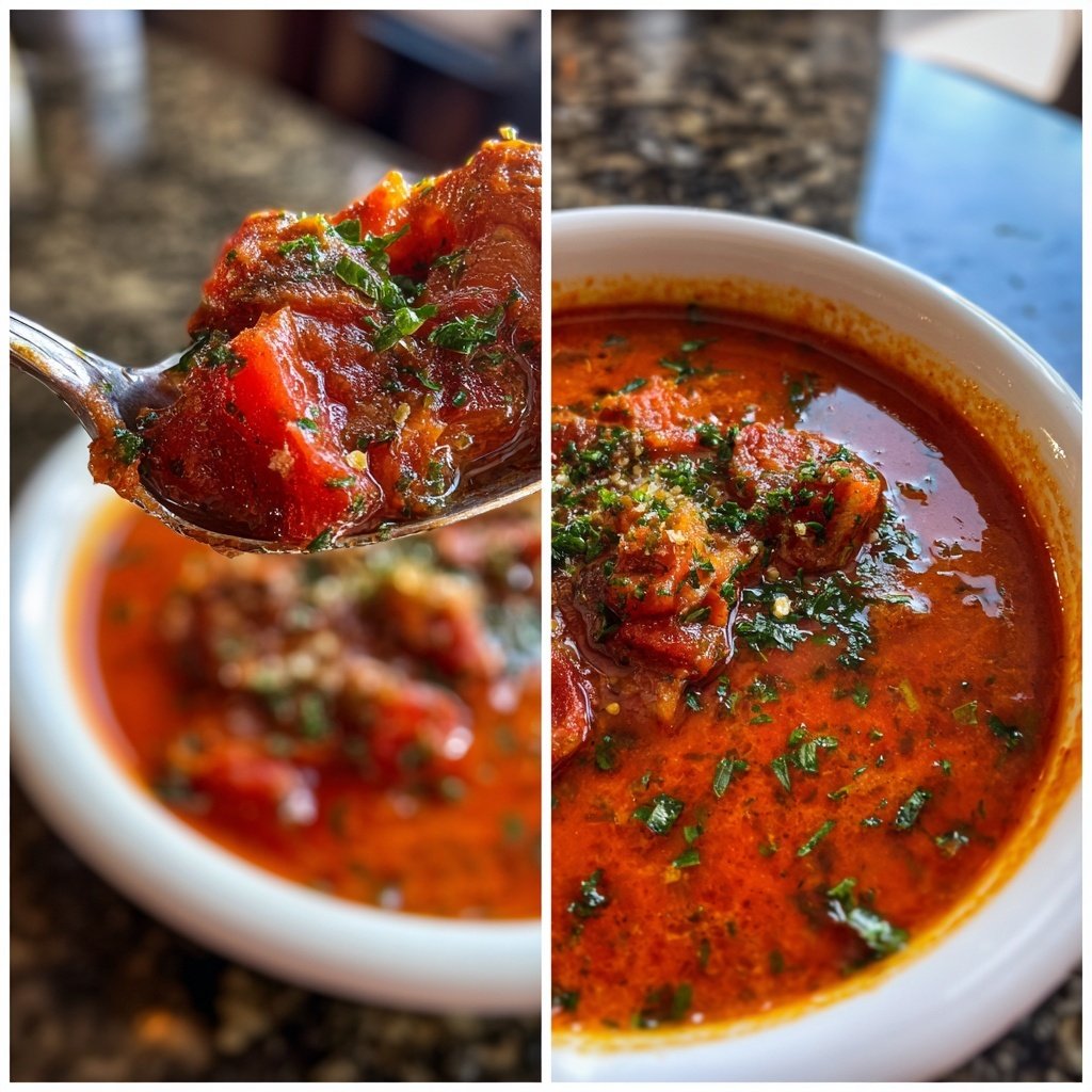 Tomatensuppe mit Ofentomaten