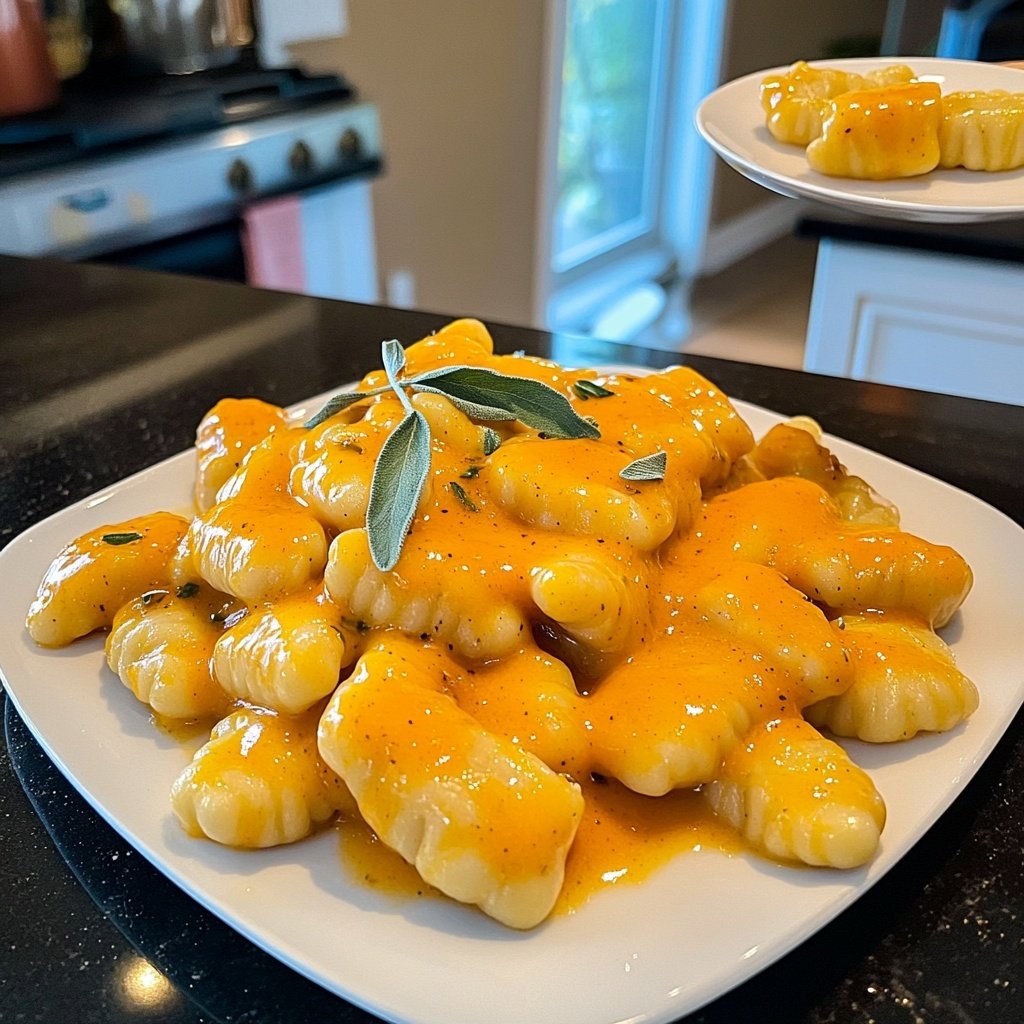 Gnocchi mit Kürbissauce