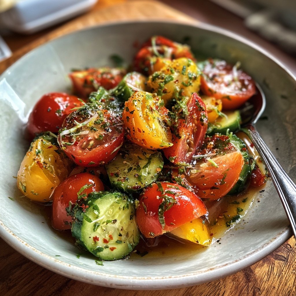 Tomaten Gurken Salat Zum Grillen