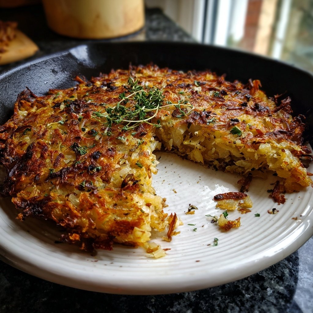 Blumenkohl Rösti Aus Der Pfanne