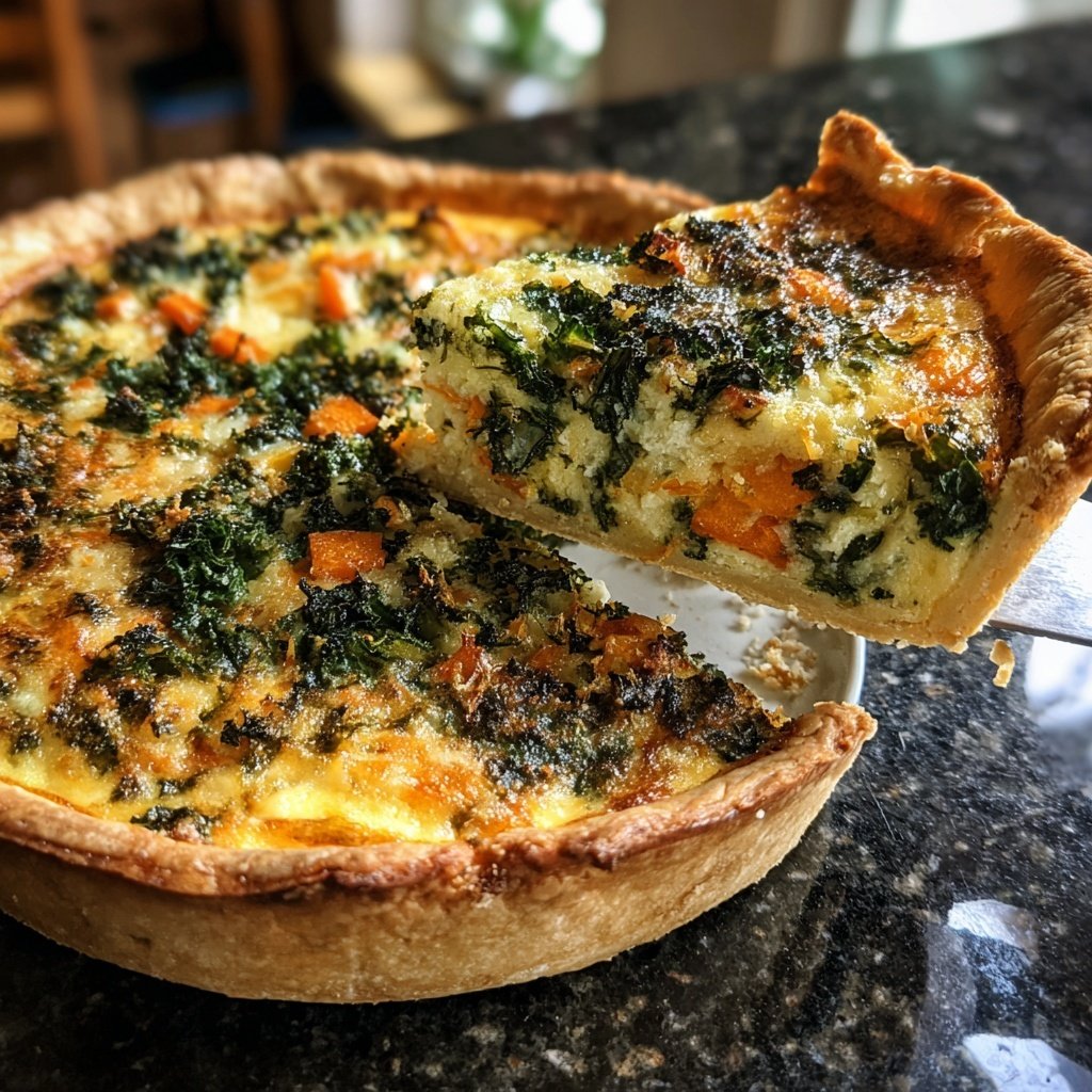 Quiche mit Grünkohl und Möhren