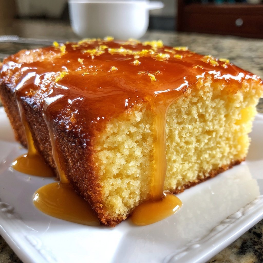 Zitronenkuchen mit Honig